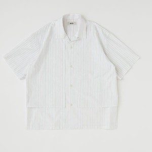 メンズメルローズ/[WEB限定] UNPERFECT LAYERED OPEN COLLAR SHIRTS