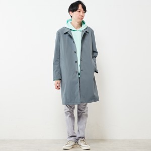 メンズメルローズ（MEN’S MELROSE）/リサイクルナイロンバルカラーコート