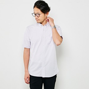 メンズメルローズ（MEN’S MELROSE）/【WEB限定】リネンライクカノコボタンダウンカラーシャツ