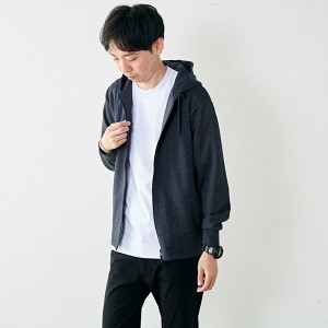 メンズメルローズ（MEN’S MELROSE）/ニットツイルジップアップパーカー