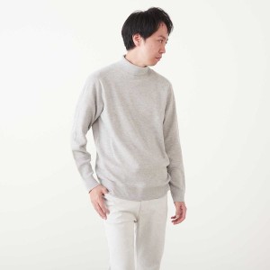 メンズメルローズ（MEN’S MELROSE）/ミドルゲージリッジタートルネックニット