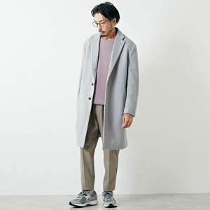 メンズメルローズ（MEN’S MELROSE）/SUPER110’S ビーバーチェスターコート