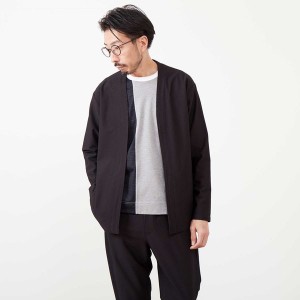 メンズメルローズ（MEN’S MELROSE）/トリコットサッカーボタンレスカーディガン