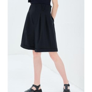 ランバン オン ブルー（LANVIN en Bleu）/ロールアップキュロットパンツ