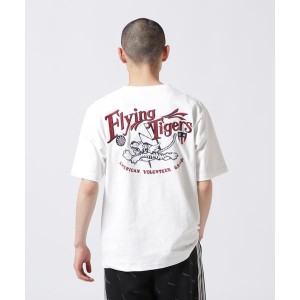 アヴィレックス（AVIREX）/《WEB&DEPOT限定》フライング タイガース 半袖 刺繍 Tシャツ／EMB FLYING TIG