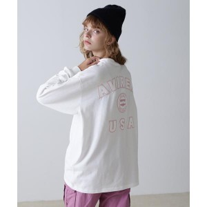 アヴィレックス（AVIREX）/《直営店限定》L／S VARSITY LOGO T−SHIRT／ バーシティロゴTシャツ