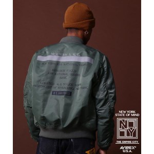 アヴィレックス（AVIREX）/《COLLECTION》REFLECT STENCIL MA−1 FLIGHT JACKET 