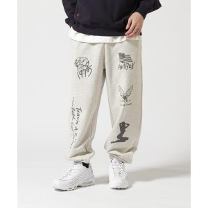 アヴィレックス（AVIREX）/《WEB限定》STENCIL PRINT SWEAT PANTS ／ ステンシル プリント スウェッ