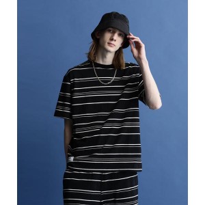 ショット（Schott）/RANDOM BORDER SS T−SHIRT／ランダムボーダー Tシャツ