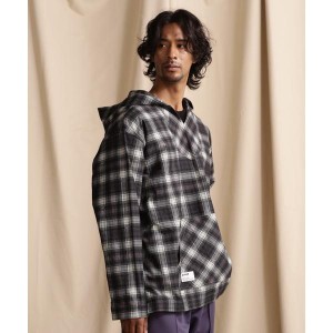 ショット（Schott）/BAJA HOODED OMBRE NEL SHIRT／バハフーディー オンブレネルシャツ