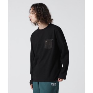 ショット（Schott）/ LETHER POKET LS TEE／レザーポケット ロングスリーブ Tシャツ