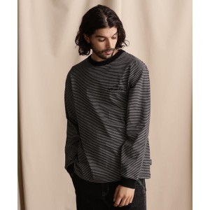 ショット（Schott）/直営限定／BLIND STRIPE LS T−SHIRT／ブラインドストライプ ロングTシャツ