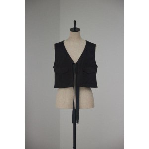 ブラック バイ マウジー（BLACK BY MOUSSY）/front ribbon vest