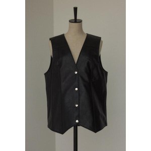 ブラック バイ マウジー（BLACK BY MOUSSY）/fake leather vest