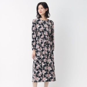 ローラ アシュレイ（LAURA ASHLEY）/【人気柄！WEB限定デザイン／洗える／ジャージ素材／同柄アイテムあり】リディア柄ワンピース