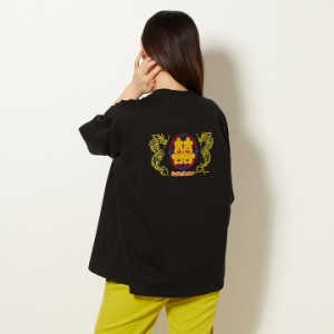 ミューア（MYUUA）/HONG KONG W HAPPINESS・T−SHIRT・BLACK