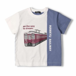 ハングリーハート/阪急電車プリント配色半袖Ｔシャツ