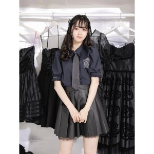 フェイク レザー プリーツ スカートの通販|au PAY マーケット