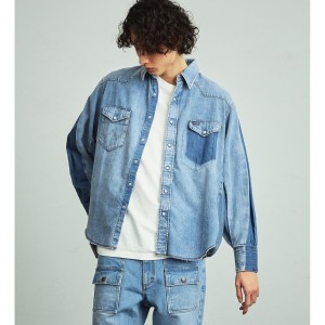 ラングラー（Wrangler）/US ORIGINALS/127MW　リメイクデニムシャツ