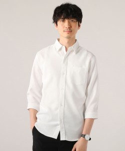 スプートニクス/サマーパナマ7分袖レギュラーカラーシャツ
