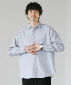スプートニクス（SPUTNICKS）/日本製Reflax(R)ウォッシャブルリネンライク接触冷感レギュラーカラー長袖シャツ