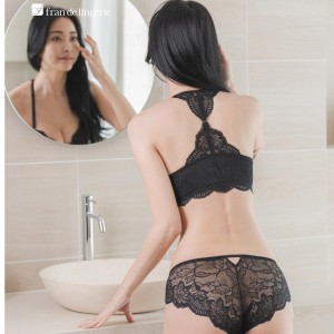 フランデランジェリー（fran de lingerie）/フロントホック×背中デザインしっかり盛って、デコルテ美人「レーシーメイクブラ005（ワイ…