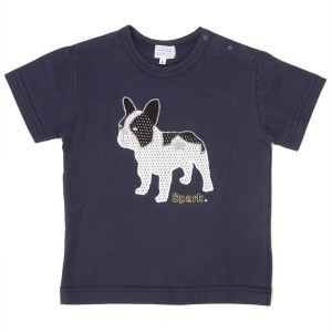 ハッカキッズ&ベビー（hakka kids & baby）/[ベビー]ドッグアップリケドロップショルダーＴシャツ