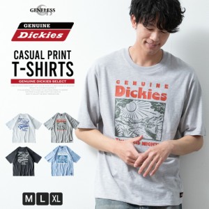 ジェネレス（geneless）/半袖tシャツ メンズ GENUINE 半袖 おしゃれ プリント ディッキーズ クルーネック