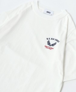 エムアールユー（MRU）/MRU/エムアールユー ミリタリー ワンポイント刺繍 半袖Tシャツ