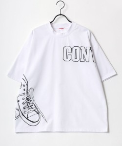 コンバース（Converse）/CONVERSE コンバース アイコンシューズ クルーネック半袖Tシャツ レディース メンズ