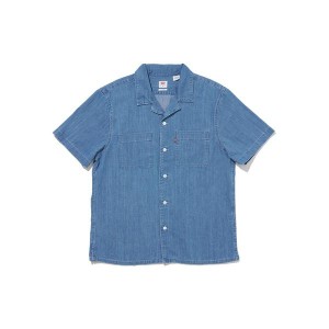 リーバイス（Levi’s）/スタンダード キャンプ 半袖シャツ インディゴ SUN STARES