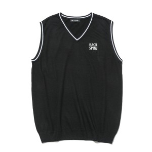 バックスピン（BACK SPIN！）/【BACK SPIN!】LOGO KNIT VEST