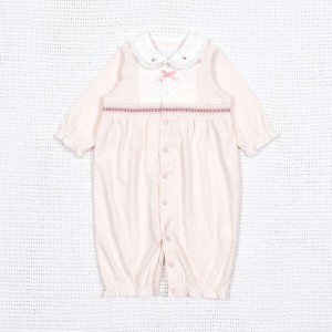 フィヨ デュ ベベ ルダクティオン（fillot de bebe reduction）/スムースパリマルシスモッキング丸襟2WAYオール(50~75cm)