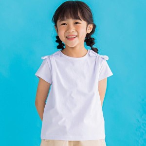 ベベ プチ ポワ ヴェール（BeBe Petits Pois Vert）/【店舗限定】肩リボンTシャツ(95~150cm)