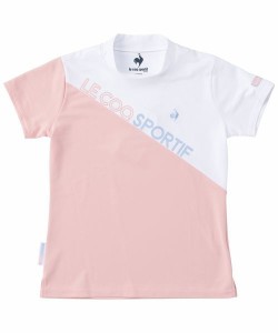 ルコック スポルティフ（lecoq sportif）/ハイネック バイカラー半袖モックネックシャツ