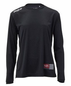 ローリングス（rawlings）/ウォームアップウェア プレーヤー ソフトボールロングTシャツ−ブラック