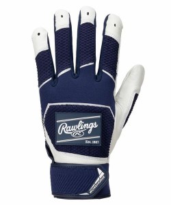 ローリングス（rawlings）/手袋 両手用 パッチロゴ バッティンググラブ − ネイビー