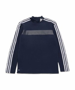 アディダス（adidas）/ハイネック スリーストライプス 長袖モックネックシャツ