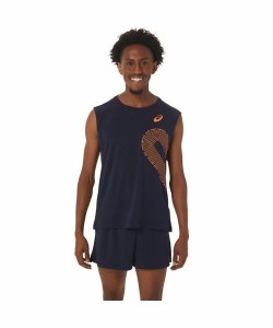 アシックス（asics）/ショートスリーブTシャツ MEN TRACK GRAPHIC SLEEVELESS TOP