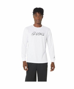 アシックスタイガー（ASICS Tiger）/プラクティスシャツ ドライビッグロゴ長袖シャツ(袖口リブ)