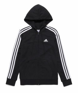 アディダス（adidas）/スウェット・パーカー エッセンシャルズ 3ストライプス フルジップ パーカー ／ W ESSENTI