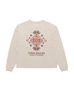 タラスブルバ（TARAS BOULBA）/長袖Tシャツ（ロンT） レディース ヘビーコットンロングＴシャツ（幾何学）