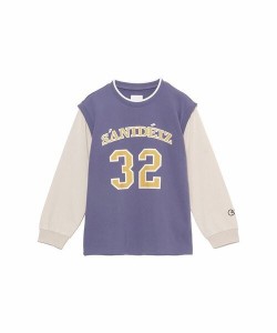 サニデイズトウキョウ（sanideiz TOKYO）/長袖Tシャツ（ロンT） コットンミニ裏毛 ナンバリング長袖スエット JUNIOR