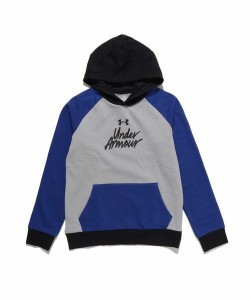 アンダーアーマー（UNDER ARMOUR ）/スウェット・パーカー UA RIVAL FLEECE SCRIPT COLOR BLOCK HOOD