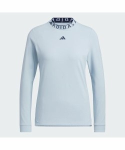 アディダス（adidas）/ハイネック COLD．RDYジャガード　モックネック　長袖ストレッチシャツ