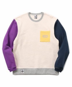 チャムス（CHUMS）/スウェット・パーカー CHUMS LOGO POCKET CREW TOP (チャムスロゴ ポケット