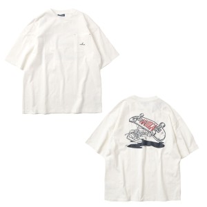 【NEW】グラソス（GLAZOS）/【NAUTICA】バックスケーターロゴ半袖Tシャツ