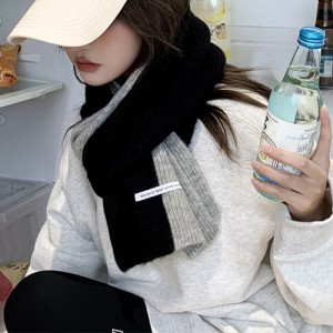 ミニミニストア（miniministore）/ニットマフラー 配色 レディース 秋冬