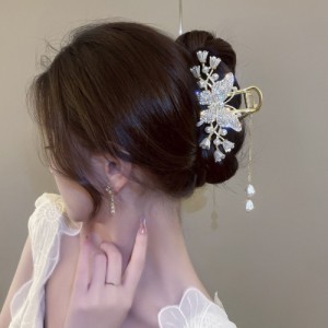 ミニミニストア（miniministore）/バタフライヘアクリップ タッセル 髪留め