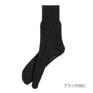 福助（FUKUSKE）/fukuske ： タビックス 無地 ソックス クルー丈 足袋型 2足組 綿混素材(5377−04